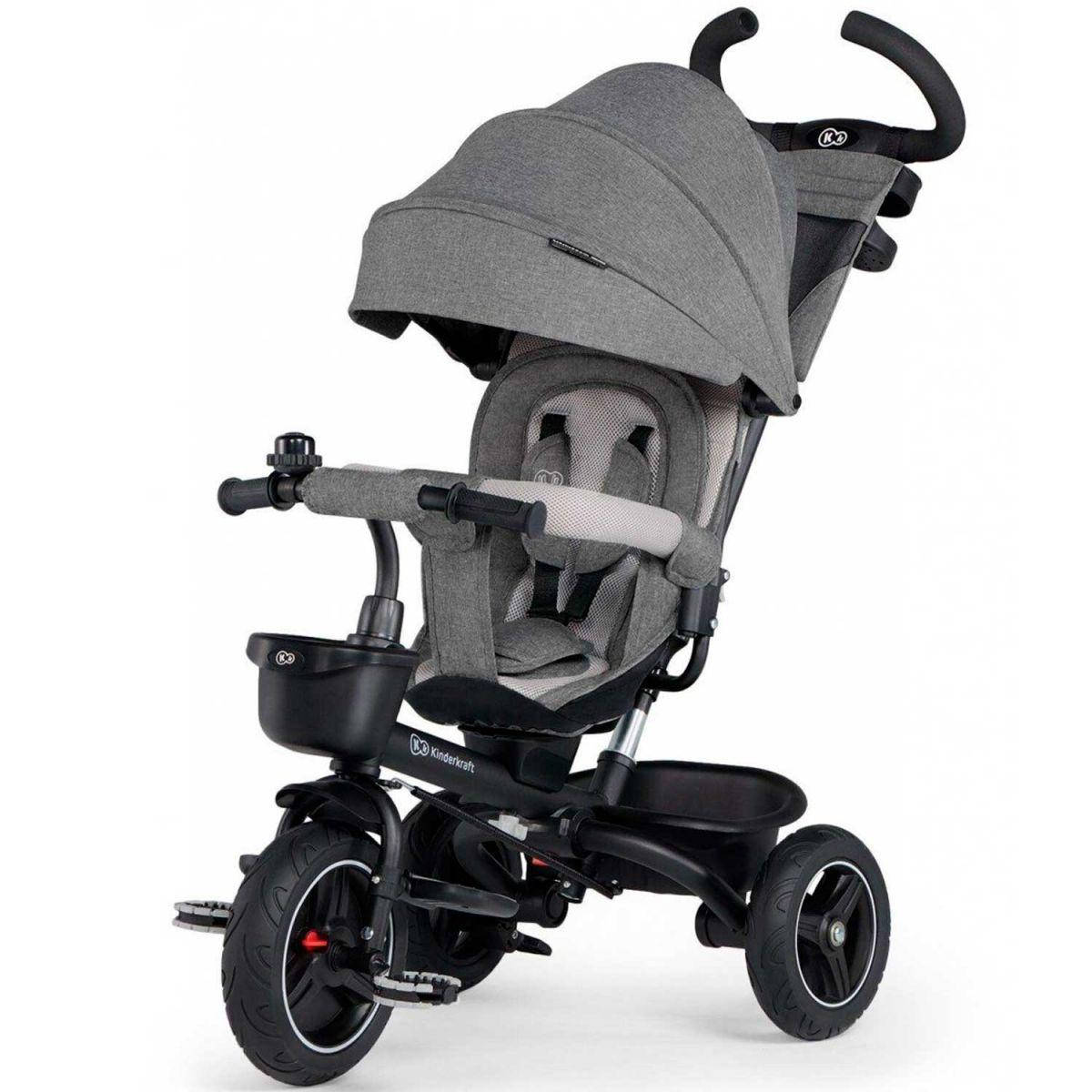 

Трехколесный велосипед Kinderkraft Spinstep Platinum Grey, Серый