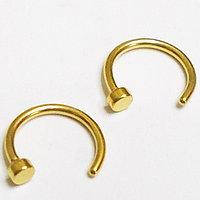 

NOSE STUD КОЛЬЦО В НОС СТАЛЬ (8 мм) золотое анодирование 1 шт