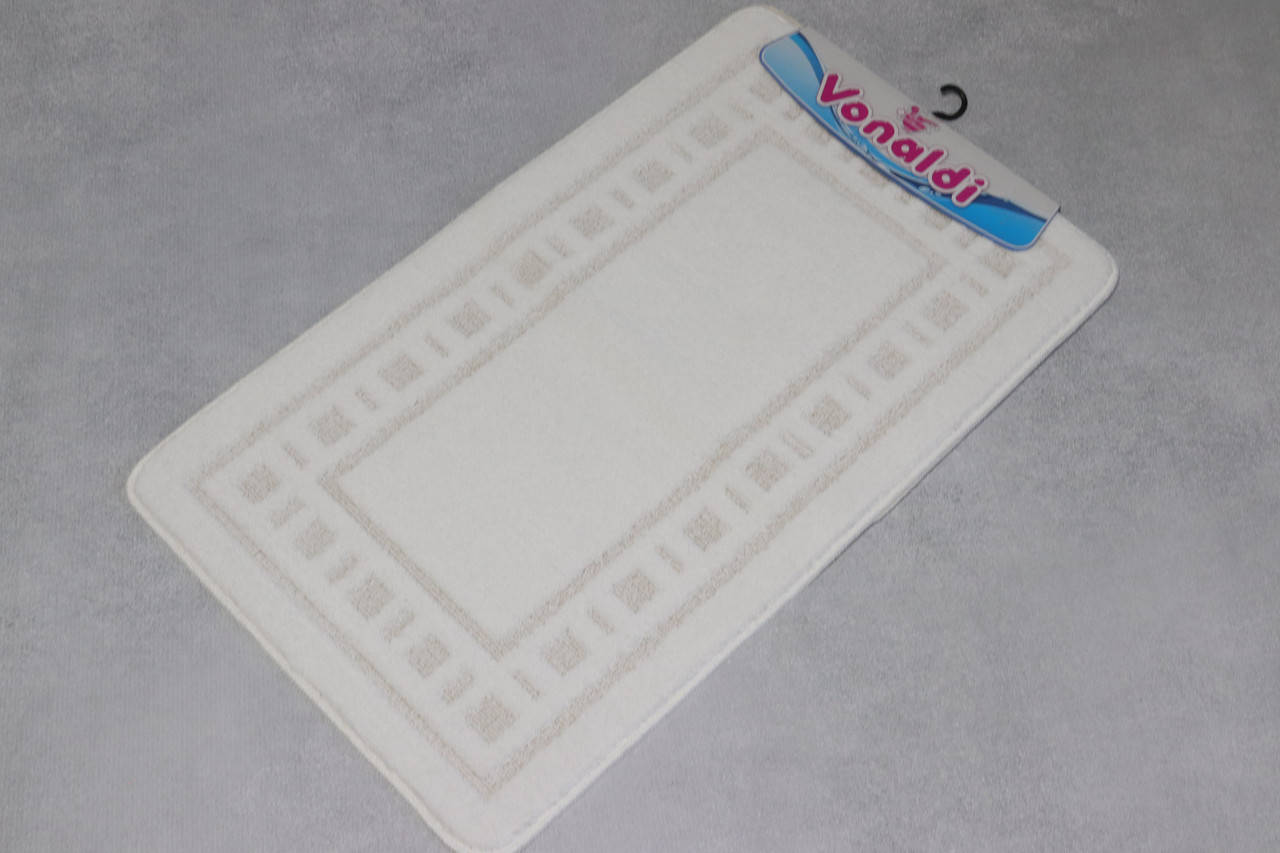 

Набор ковриков в ванную и туалет  см+ 50*60 см Vonaldi , Турция, Белый