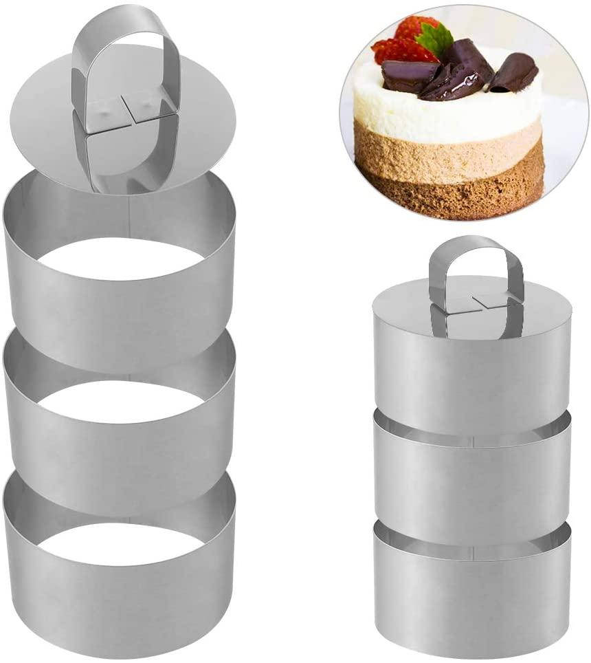 

Набор колец 3шт для салатов и гарнира и дессерта, кольцо кулинарное 10 см