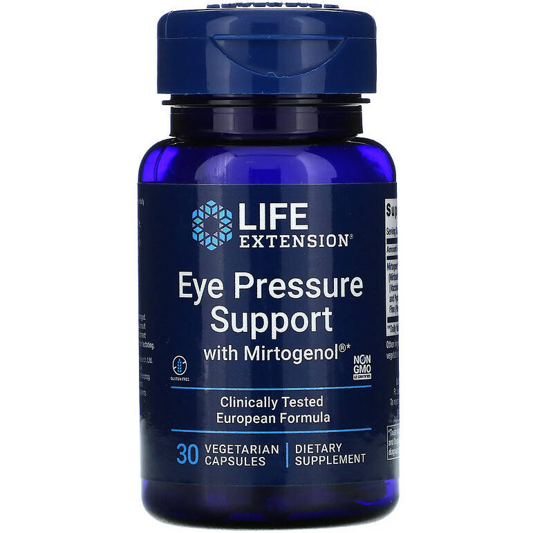 

Комплекс для поддержки глазного давления Life Extension "Eye Pressure Support with Mirtogenol" (30 капсул)