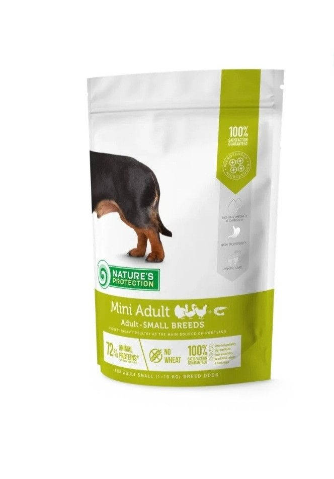 

Сухой корм для взрослых собак мелких пород Natures Protection 500г