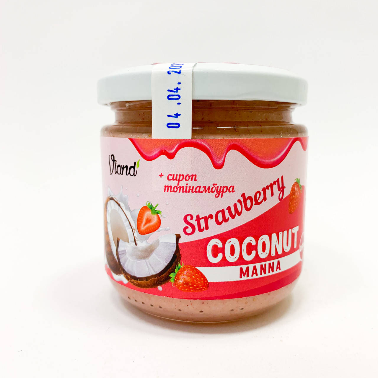 

Кокосовая паста Viand с клубникой и сиропом топинамбура 200 г