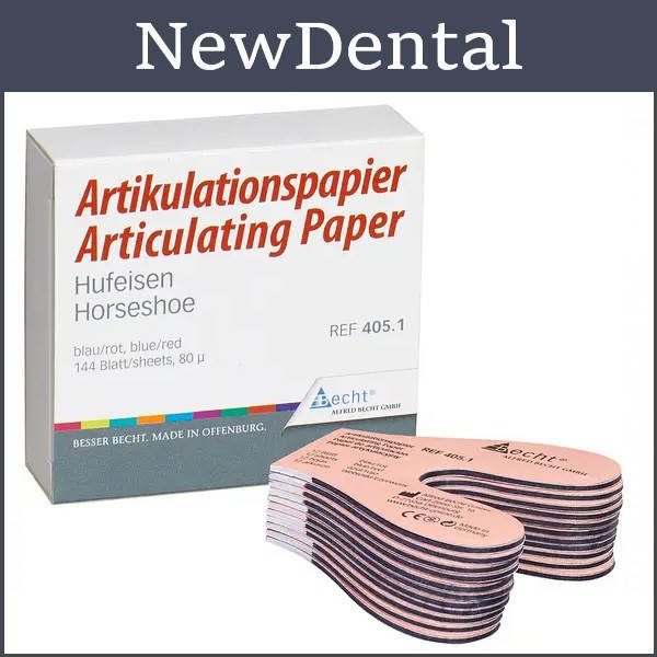 

Артикуляционная бумага ПОДКОВАЯ красно-синяя, 144 листов, 80 мкм.