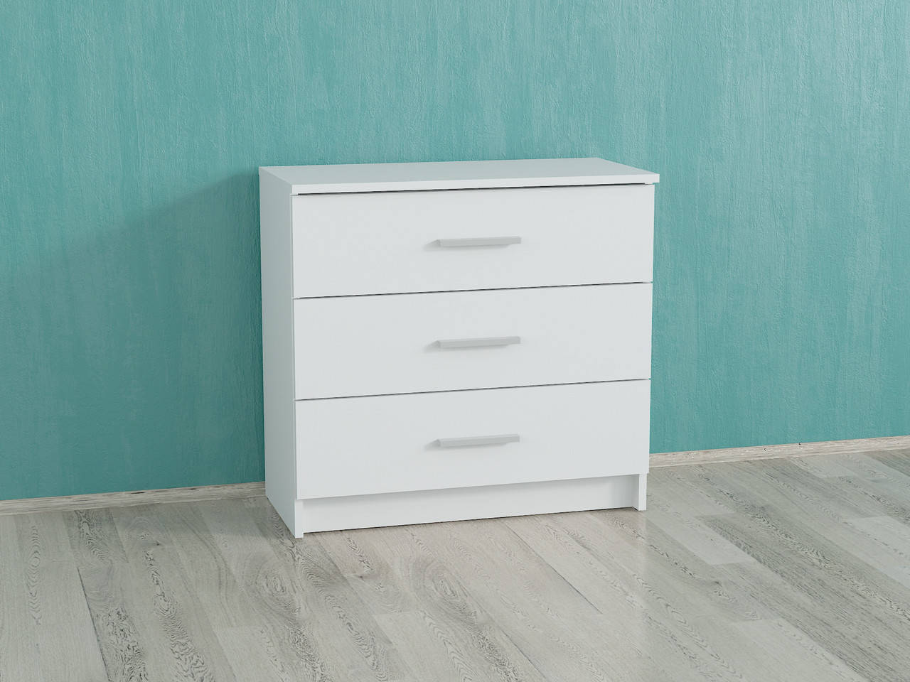 

Комод на 3 ящика ДСП в спальню, ванною, кухню Белый