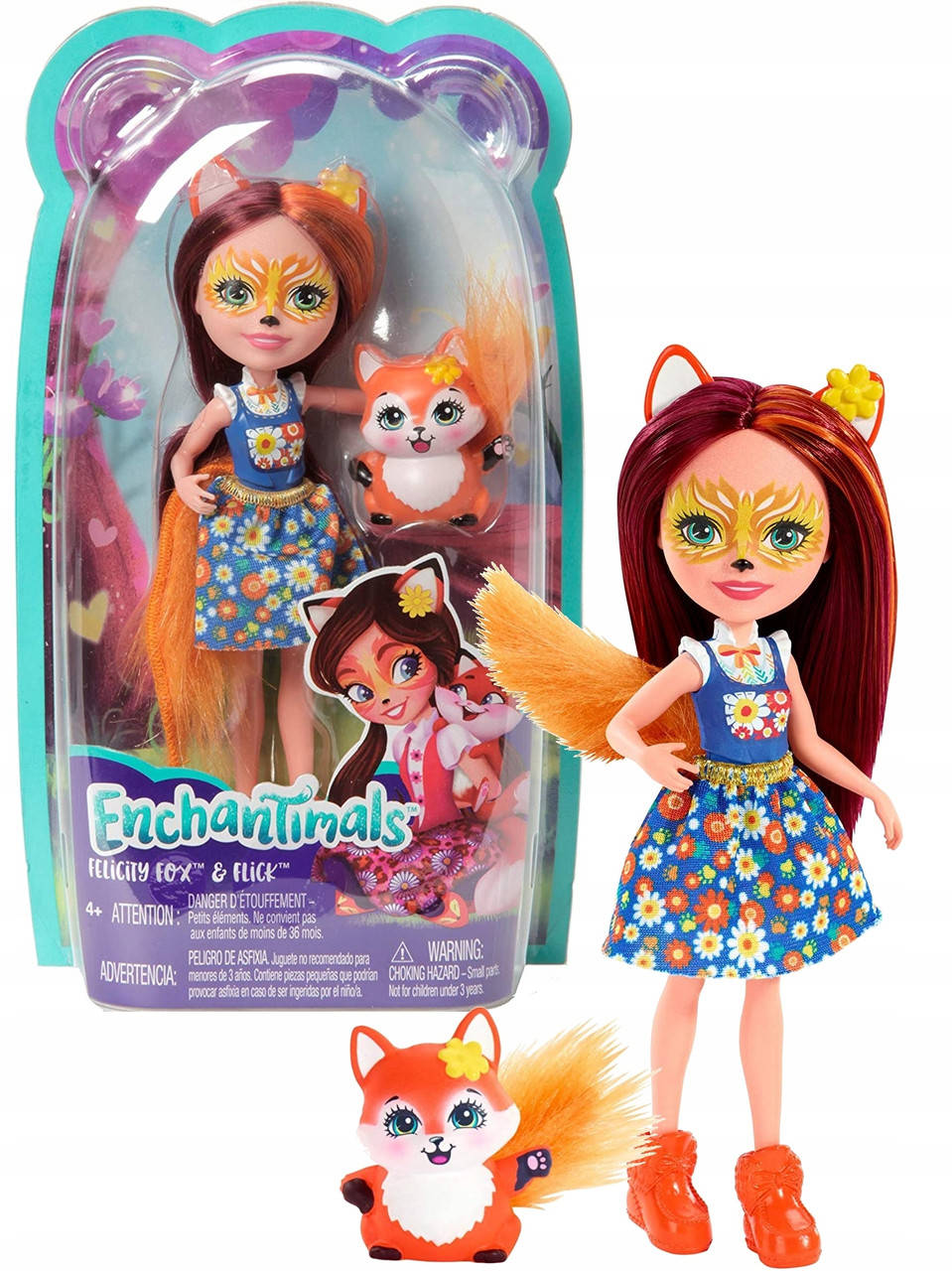 

Кукла Энчантималс Лисичка Фелисити с питомцем Enchantimals FXM71