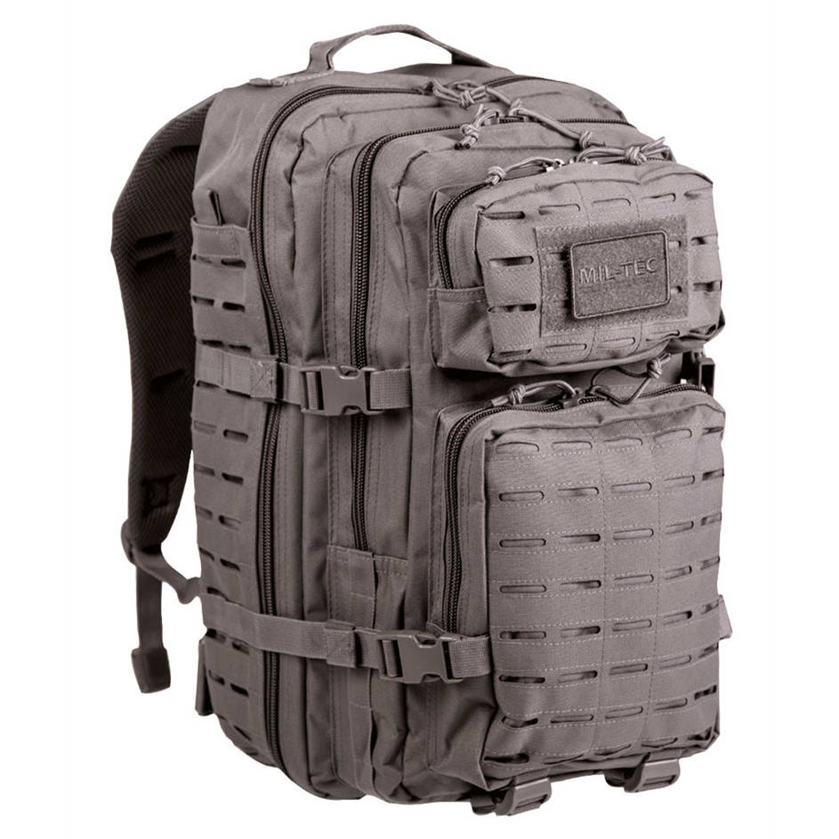 

Большой рюкзак Mil-Tec Assault Laser Cut Large 36 l Urban Grey 14002708, Серый