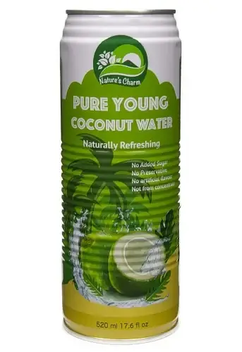 

Кокосовая вода без сахара Nature's Charm Pure Young Coconut Water, 520 мл