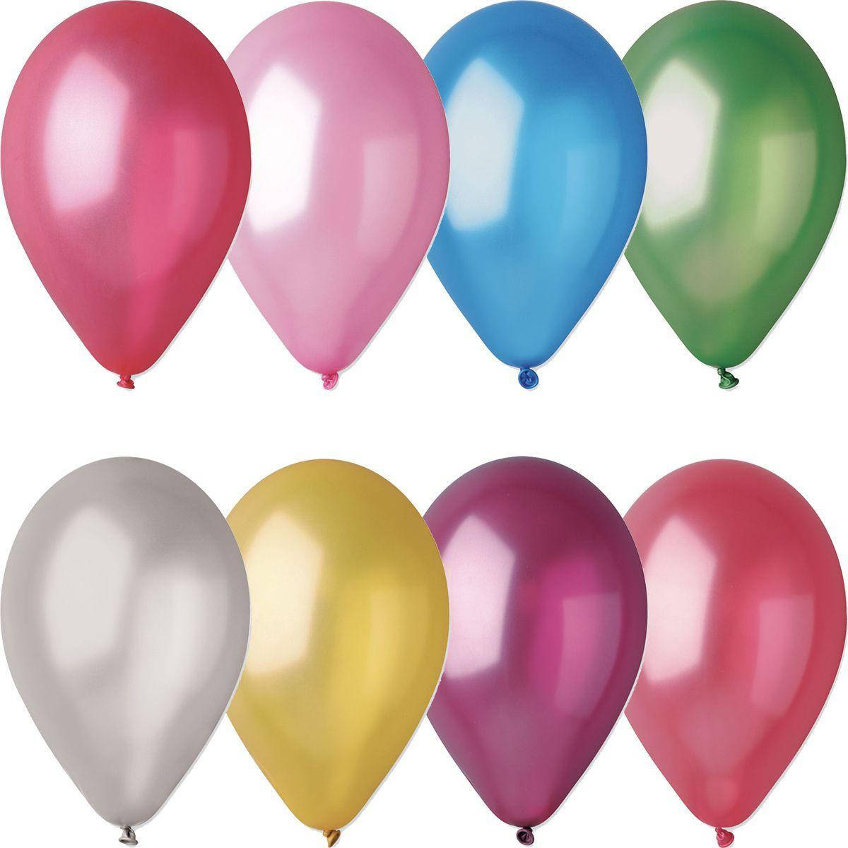 

Латексный шар 10"(26см) металлик ассорти Gemar