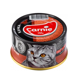 

Паштет для котов Carnie с уткой 95г