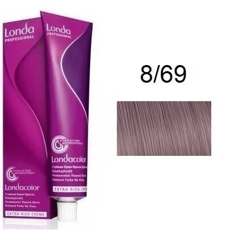 

Крем-краска для волос Londacolor 8/69 Светлый блонд фиолетовый сандрэ 60 мл