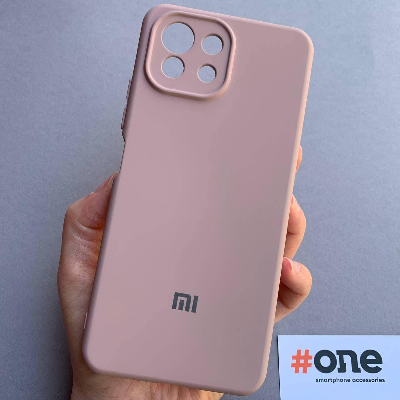 

Чехол для Xiaomi Mi 11 Lite с микрофиброй с бархатом плотный чехол на телефон сяоми ми 11 лайт бежевый CFA