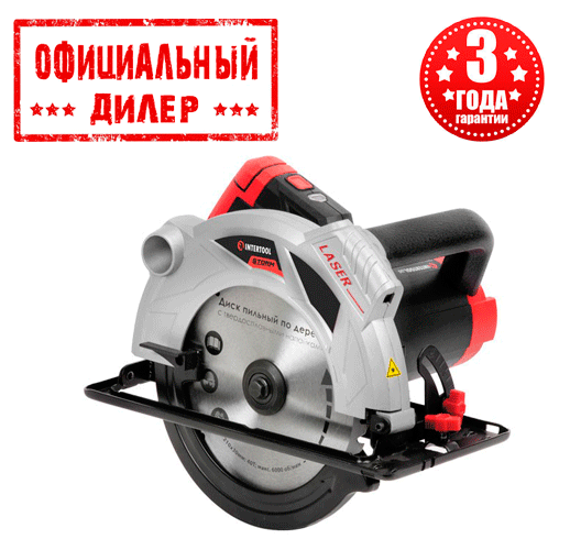 

Пила дисковая по дереву INTERTOOL WT-0623 (2 кВт, 235 мм, 85 мм)