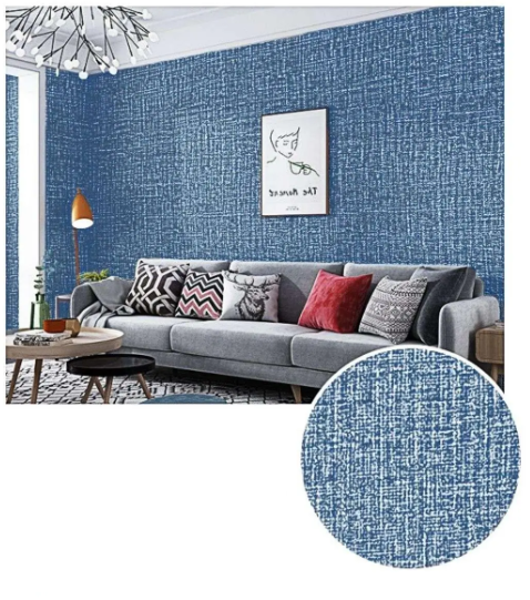 

Обои рулонные самоклеющиеся моющиеся 2,8м х 50 см х 3 мм обои пвх в рулоне на клеевой основе Темно Синие, Синий