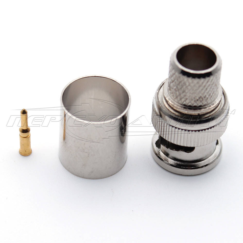 

Разъем штекер BNC под кабель RG-213, Crimp (обжим)