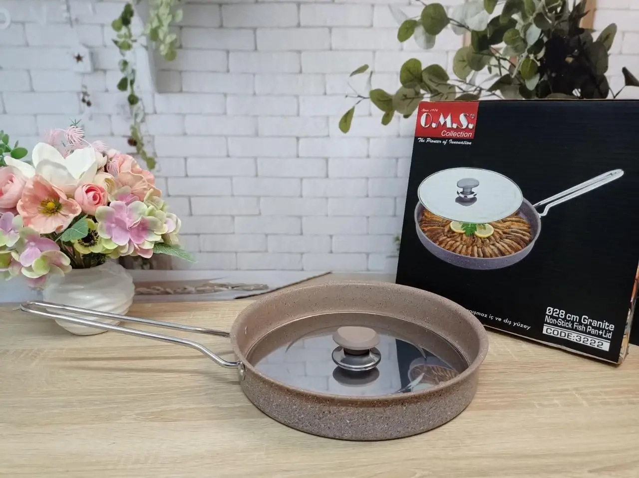 

Сковорода для рыбы Анчоус O.M.S. Collection 3222-28 см brown