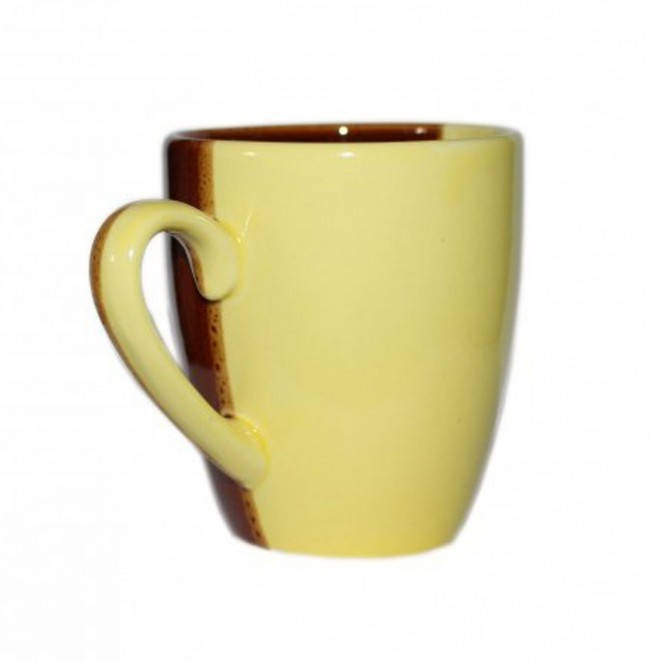 

Чашка желтая "День ночь" 250мл керамическая (O620), Желтый