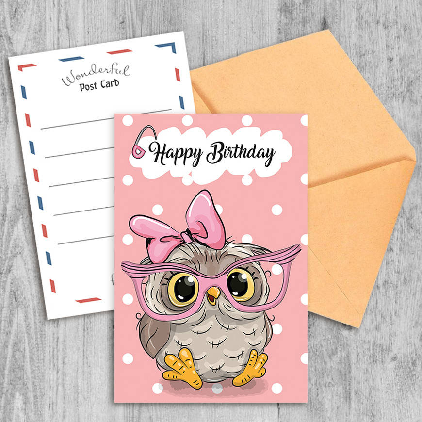 

Поздравительная открытка Happy Birthday Girl