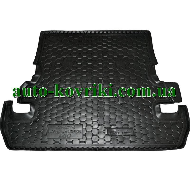 

Коврик багажника резиновый Toyota Land Cruiser 200 2007-2021 (7мест) (Avto-Gumm), Черный