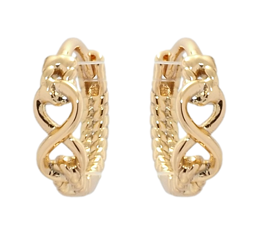 

Серьги Xuping Позолота 18K колечки "Восьмерки"