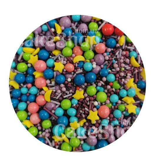 

Посыпка сахарная Глянцевый микс с шариками #7, 50 г