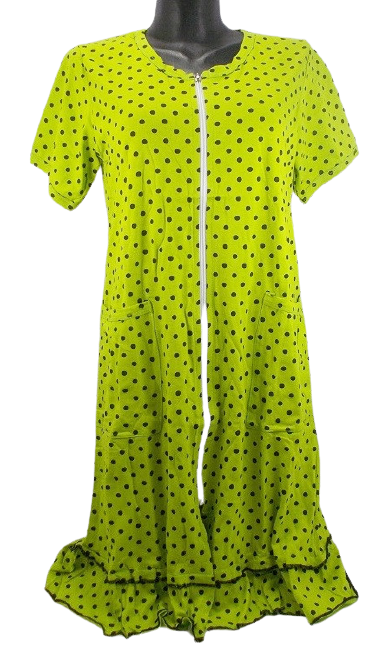 

Халат хлопок Узбекистан горох размер 48 салатовый