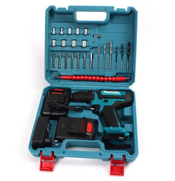 

Шуруповерт Makita 550 DWE 24В 5Ач Li-Ion с набором инструментов ()