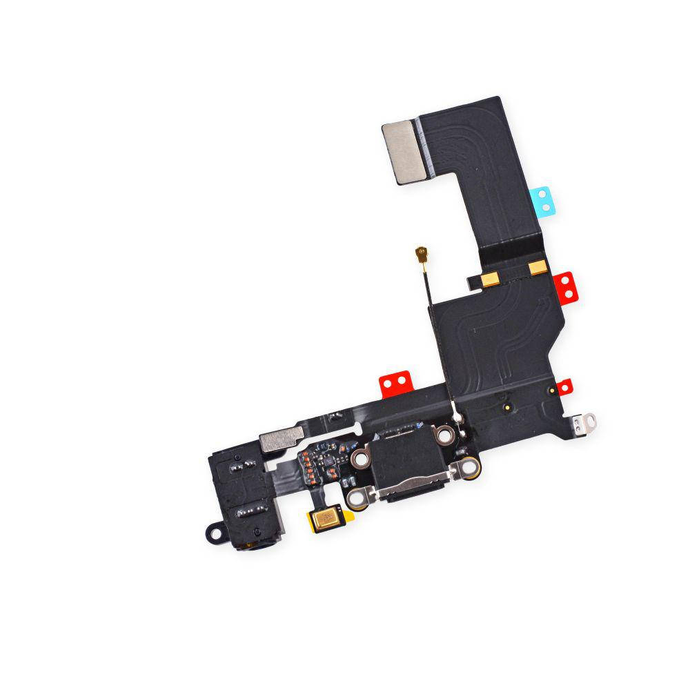 

Шлейф разъёма зарядки, синхронизации и аудио для iPhone 5S (черный)