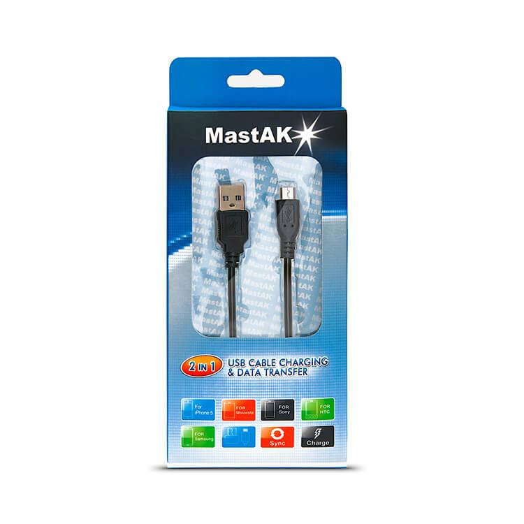 

Кабель USB - Micro USB MRS015 Mastak, Черный