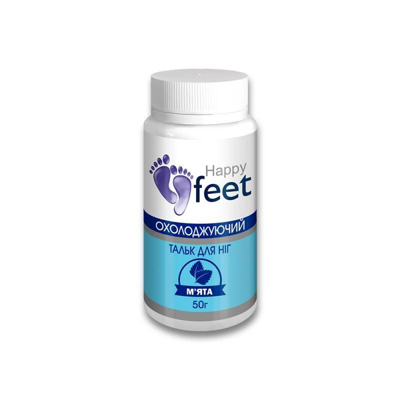 

Тальк для ног HAPPY FEET Охлаждающий (мята) 50 г Happy Feet