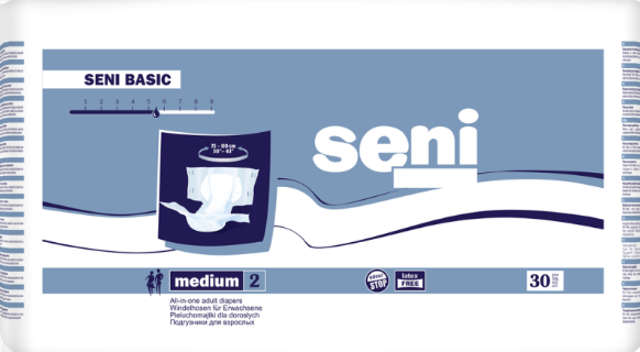 

Подгузники для взрослых одноразовые Seni Basic medium 30 шт