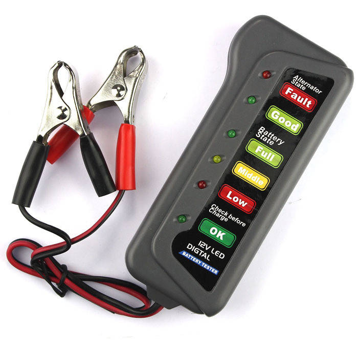 

Тестер автомобильного аккумулятора, генератора 12V