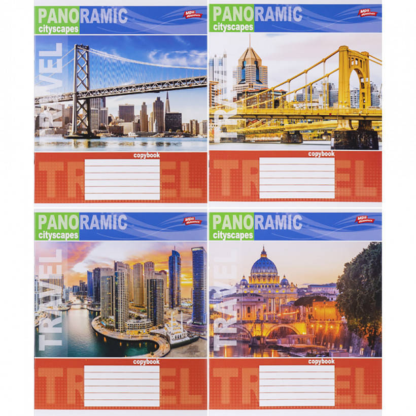 

Зошит кольоровий 24 аркуша, лінія