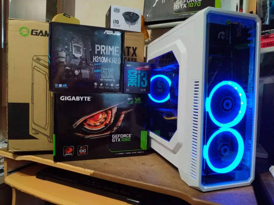 

Игровой компьютер Intel Core i3 10100 4.3GHZ, GTX1060 6gb, 16GB DDR4, SSD120, 500G