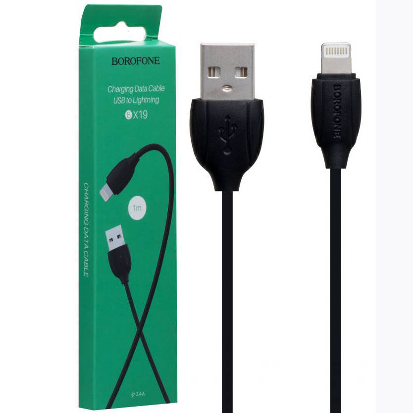

Кабель USB Lightning Borofone BX19 Benefit черный