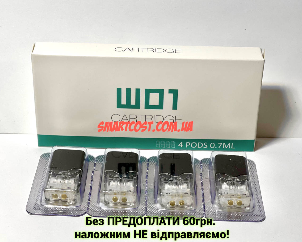 

Сменный Перезаправляемый пустой картридж для JUUL - OVNS W01 Оригінал 0.7мл 1.8ом