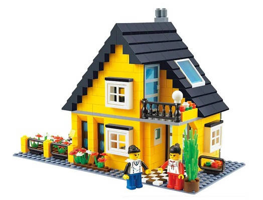 

Конструктор Вилла Villa Series 458 деталей Wange 32052, Желтый