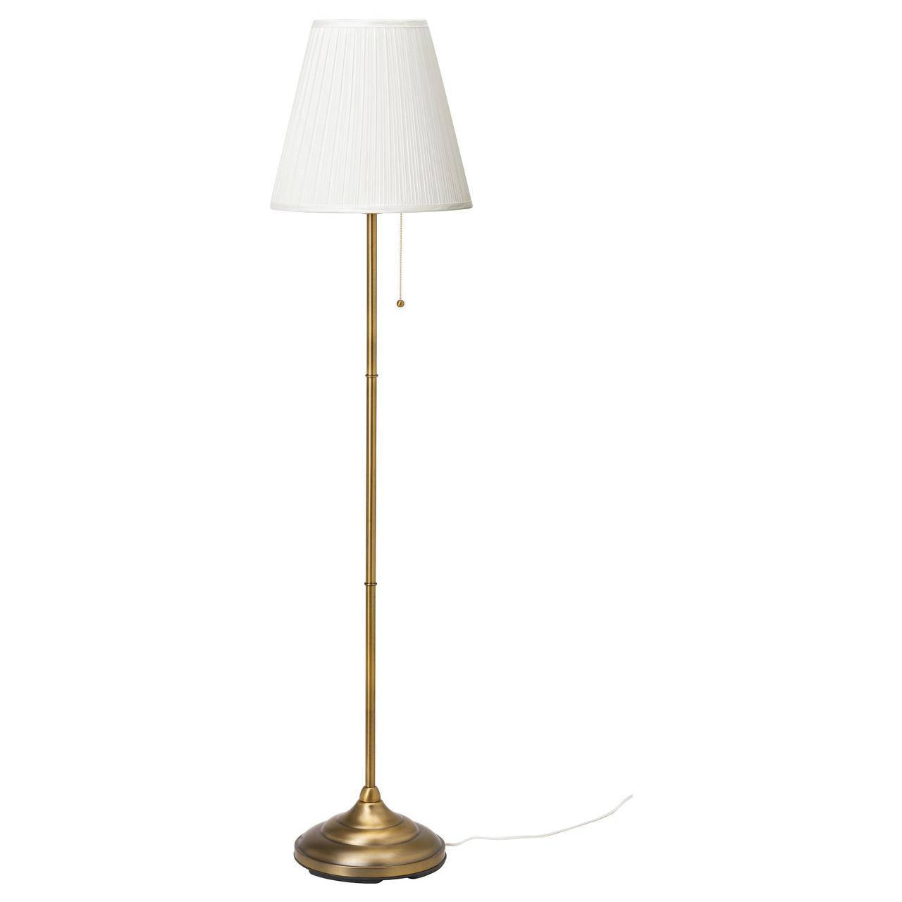 

IKEA ARSTID (003.213.17) Торшер, латунь, белый