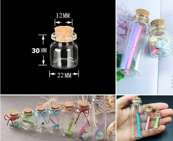 

Мини бутылочка, стекло 30х22мм (5ml) бутылочка с пробкой