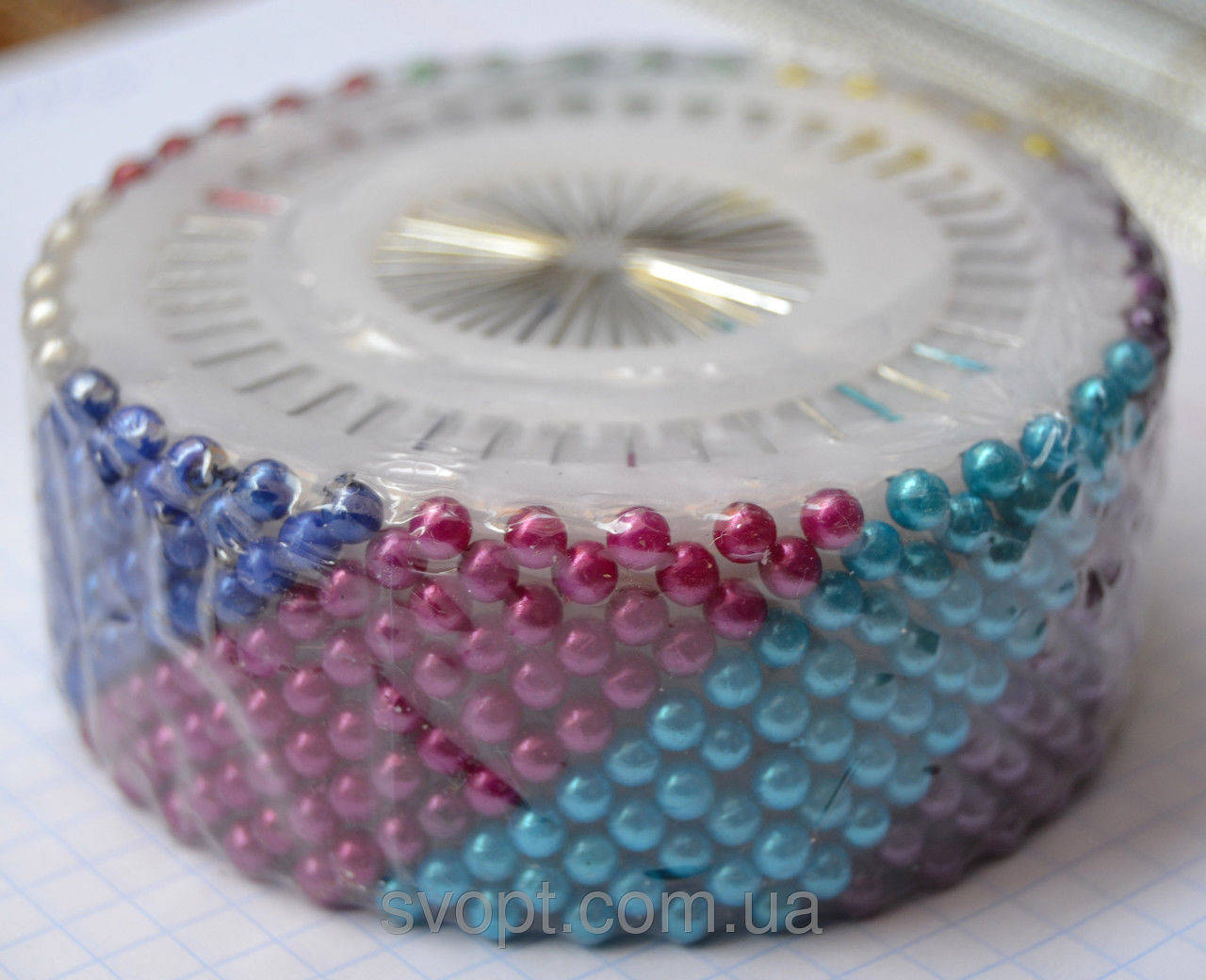 

Булавка бусина разноцветная 480шт.