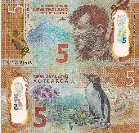 

Новая Зеландия / New Zealand 5 Dollars (2015) Pick NEW UNC
