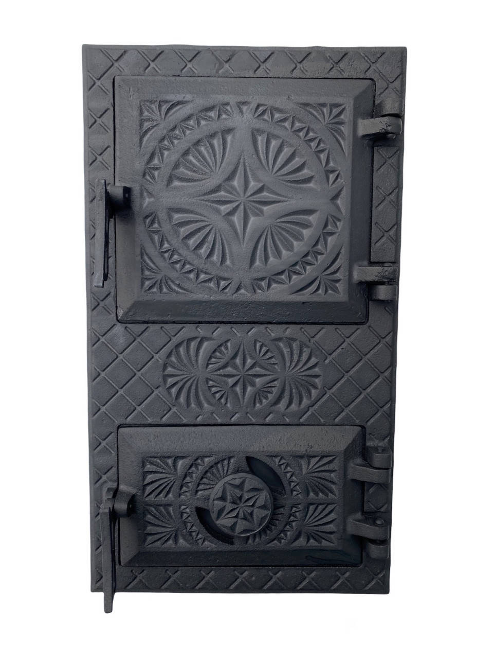 

Печная дверца спаренная "Вікторія Р" 505х290мм КРАШЕНАЯ