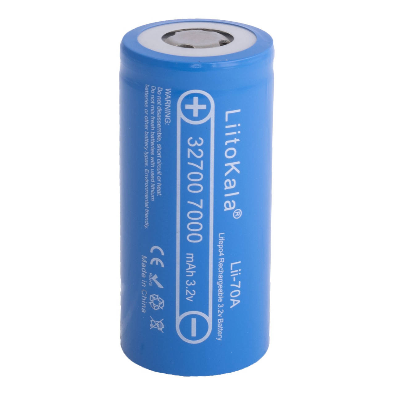 

Lii-70A 32700 (7000mA, 3.2V, ≤8mΩ, 145g, Liitokala) аккумулятор LiitoKala