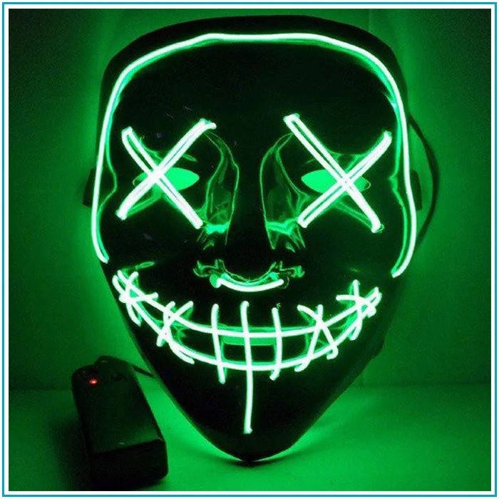 

Маска неоновая "Судная ночь" ( красная, зеленая, фиолетовая), хороший выбор