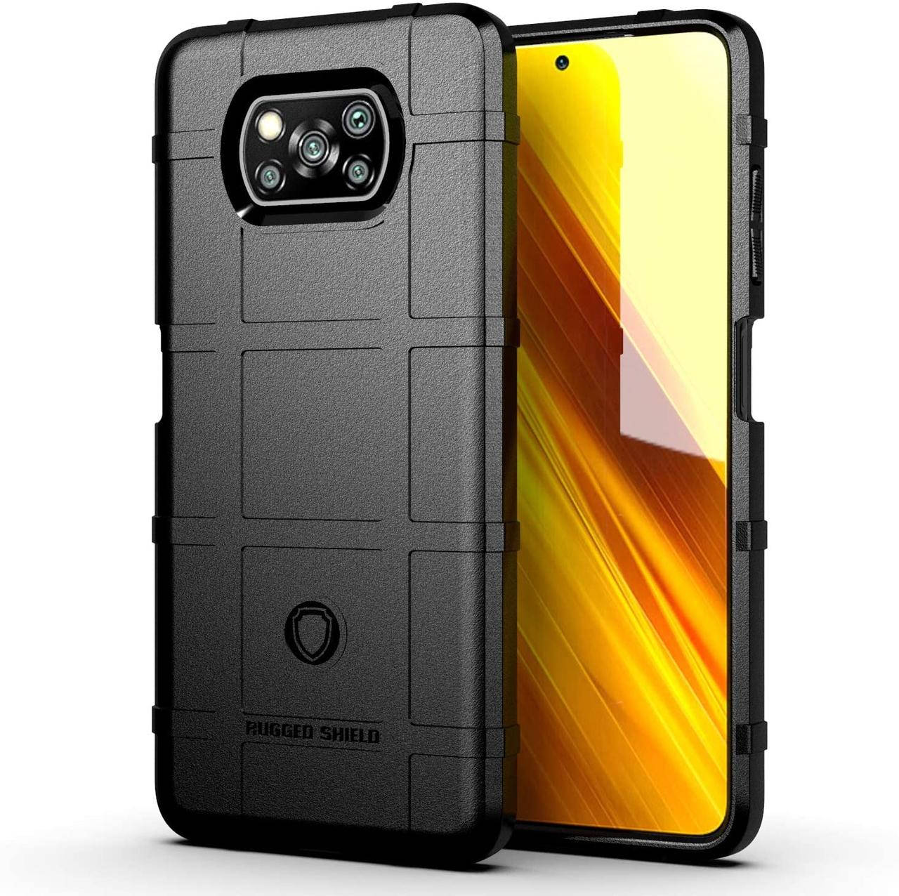 

Чехол Rugged Shield для Poco X3 / X3 Pro Черный (3mm)