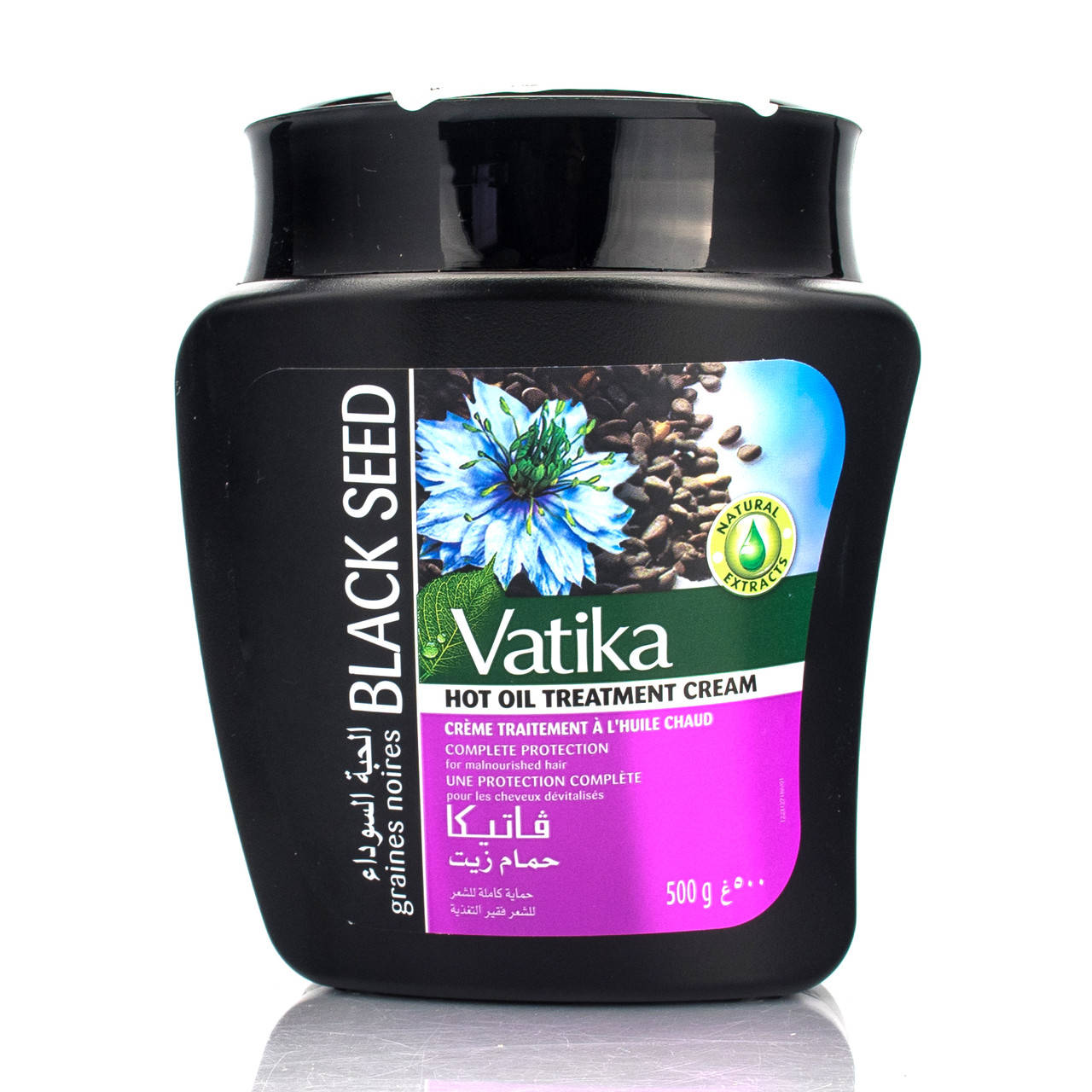 

Маска для волос с черным тмином, Ватика / DABUR VATIKA BLACK SEED HOT OIL TREATMENT CREAM / 500 мл