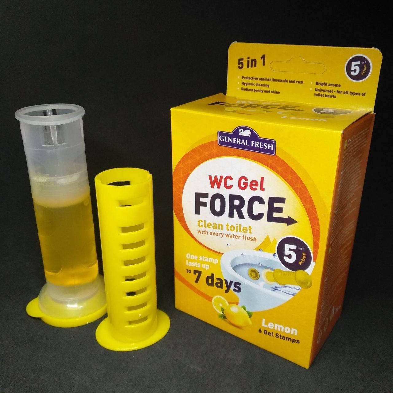 

Диски чистоты для унитаза WC Gel Force Лимон 6 штампов