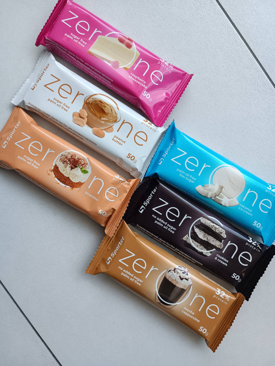 

Протеиновый батончик без сахара Sporter Zero One 50g (6 разных вкусов)