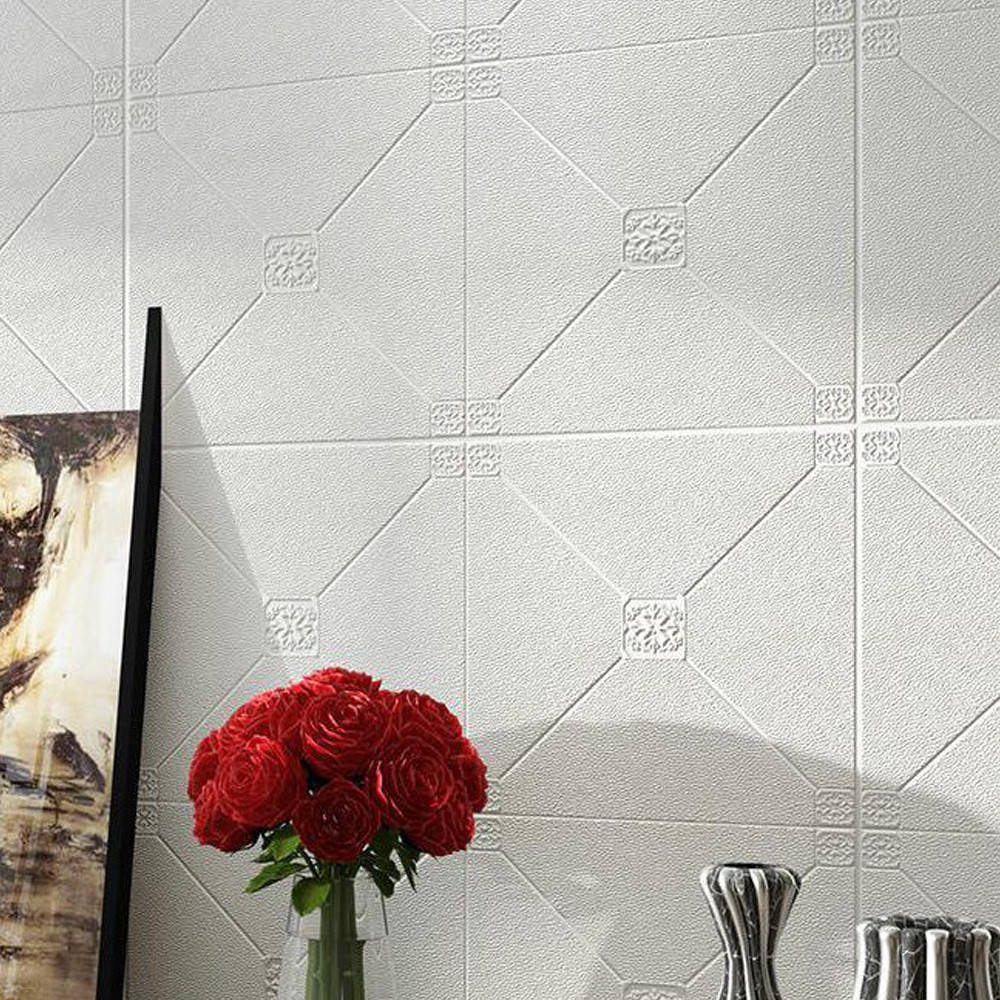 

Потолочная панель ПВХ Ромбы Орнамент (3Д панели самоклейка мягкая для потолка потолочная плитка) 700*700*5 мм