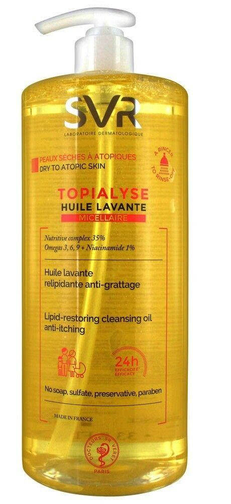 

Очищающее мицеллярное масло СВР Топиалис SVR Topialyse Lipid-Restoring Cleansing Oil 1литр